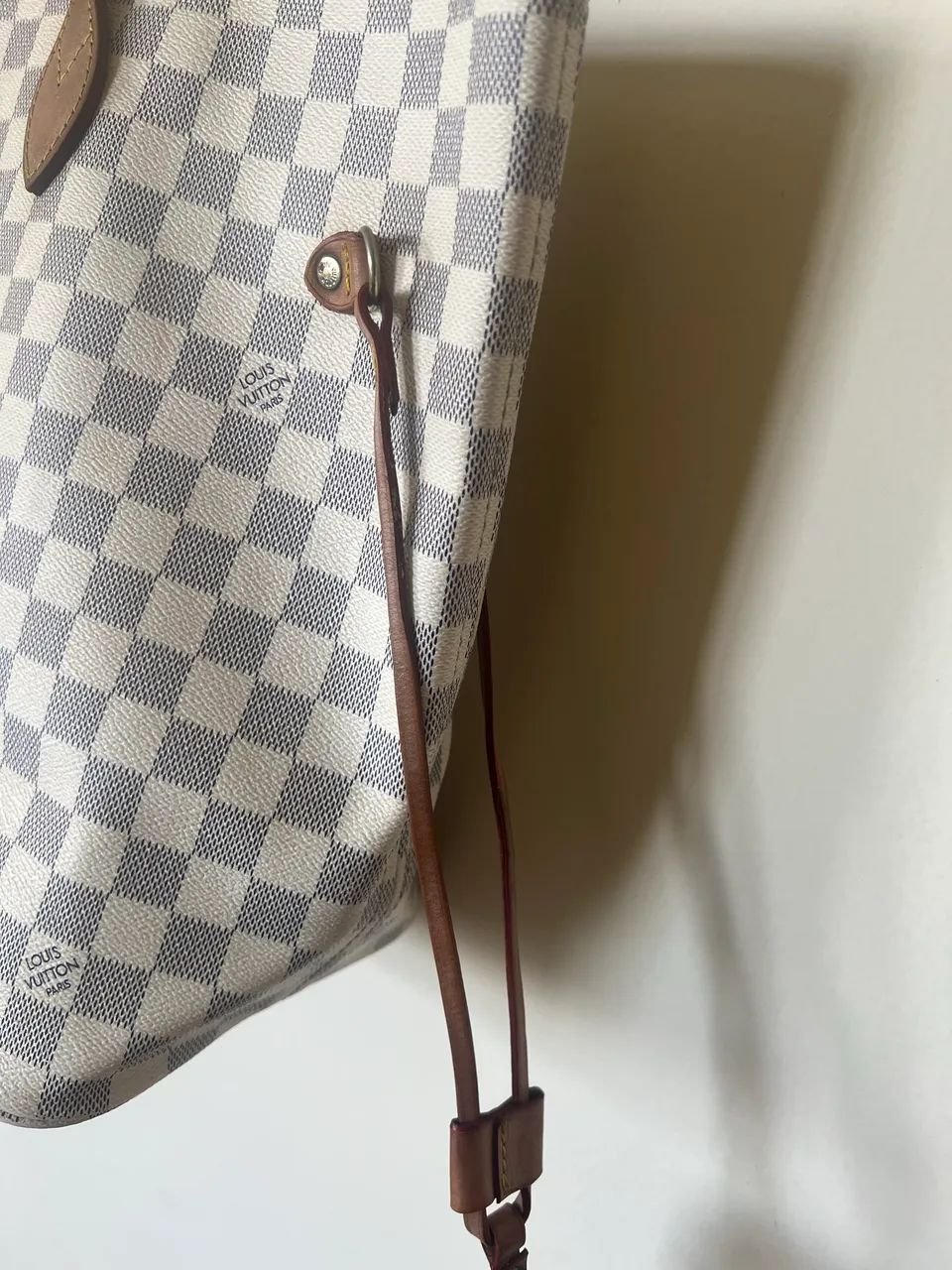 Bolsa Louis Vuitton neverfull damier azur  - Foto 2