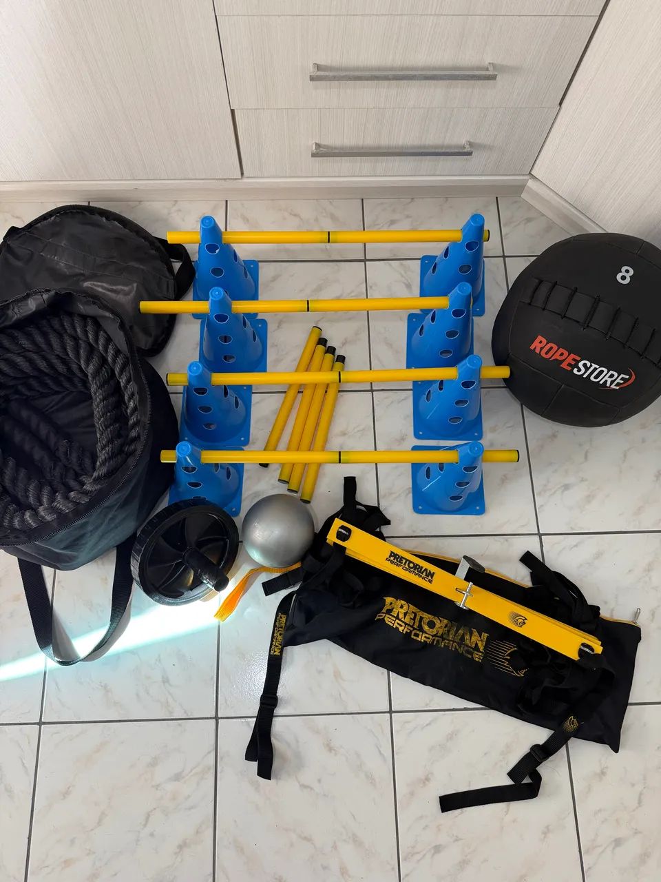Kit de materiais de treinamento funcional 