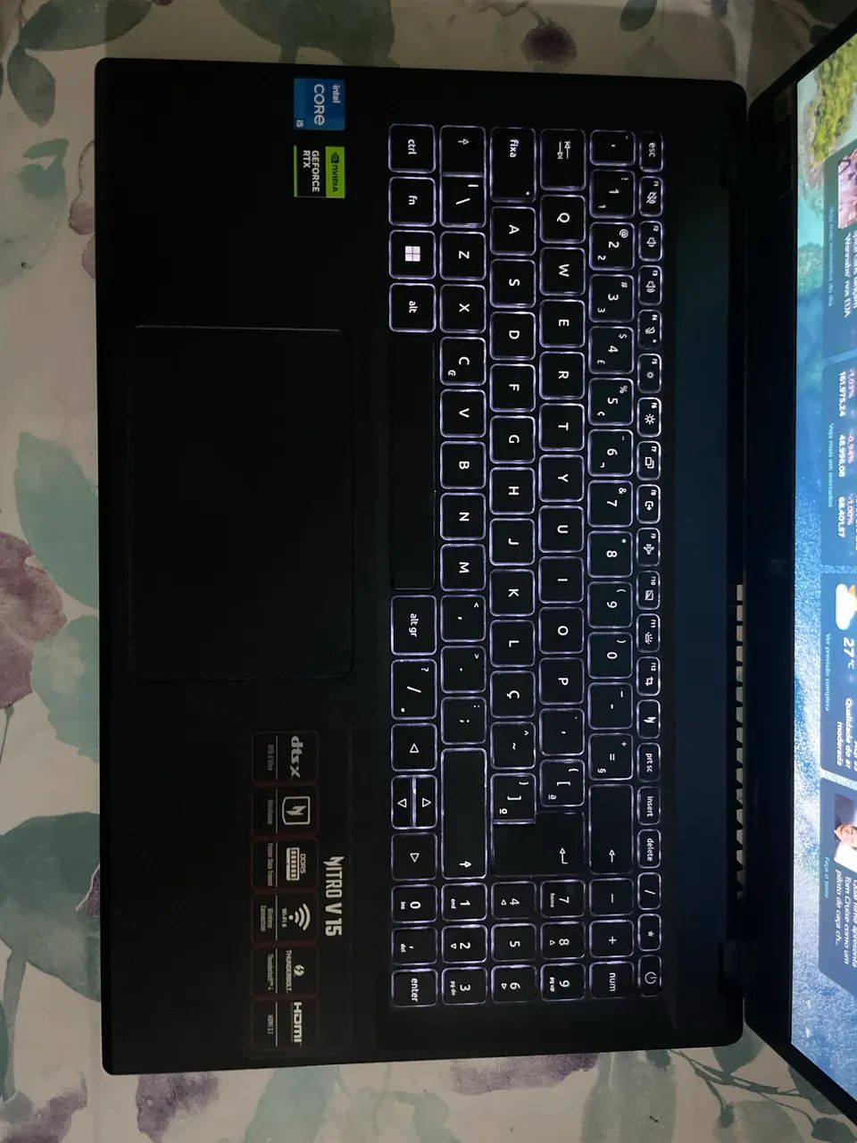 Notebook Acer Nitro v15 i5 13420H 8gb ssd - Funcionando (GPU OFF) - Foto 2