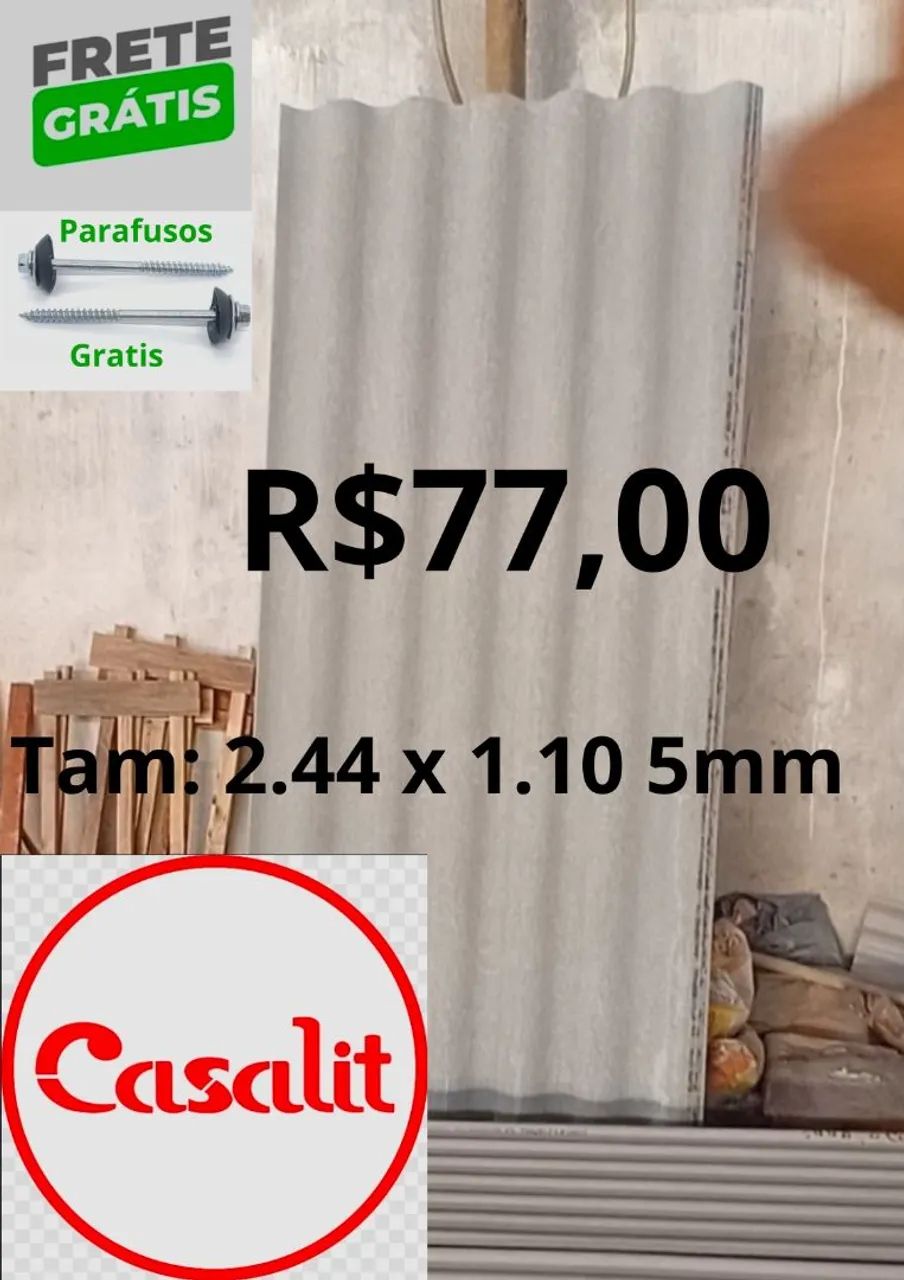 Promoçao Telhas de Fibrocimento 77 por 74 
