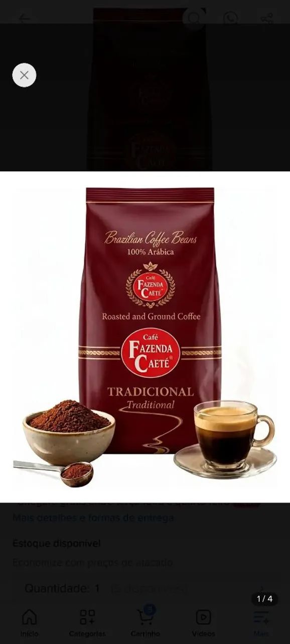 Café em pó tradicional 500 gr