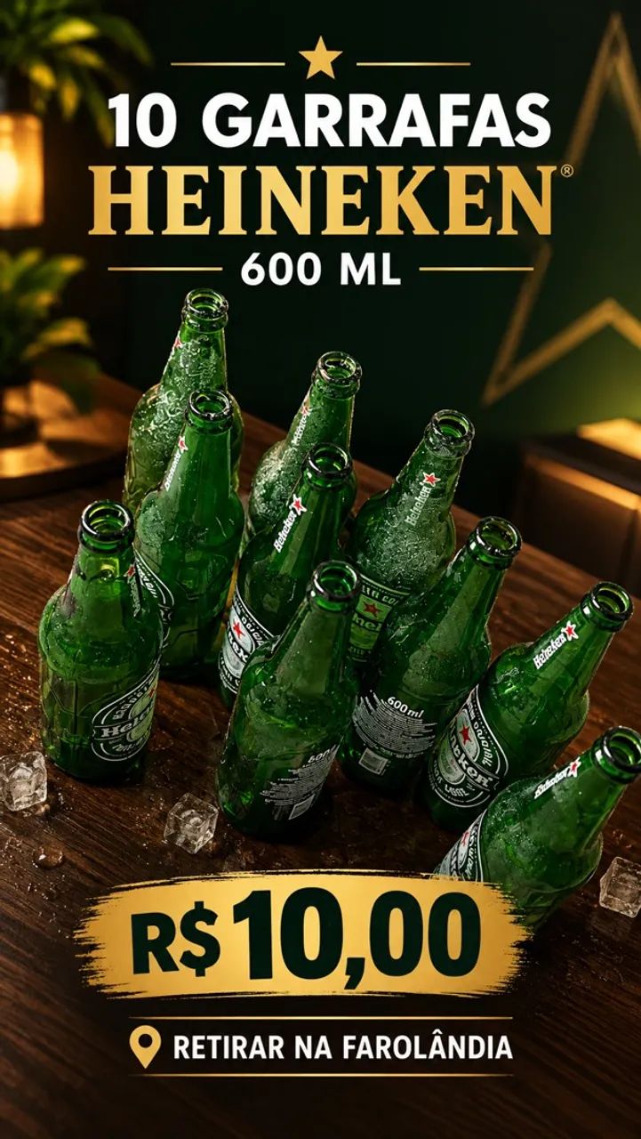 Garrafa Heineken 600 ml