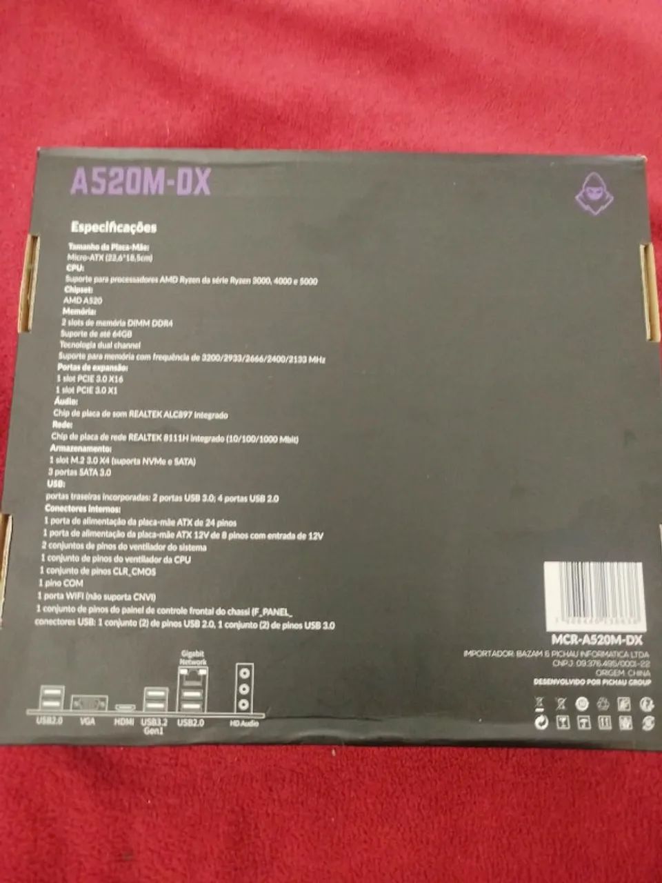 PLACA-MÃE MANCER A520M-DX AM4 DDR4 COM DEFEITO - Foto 4