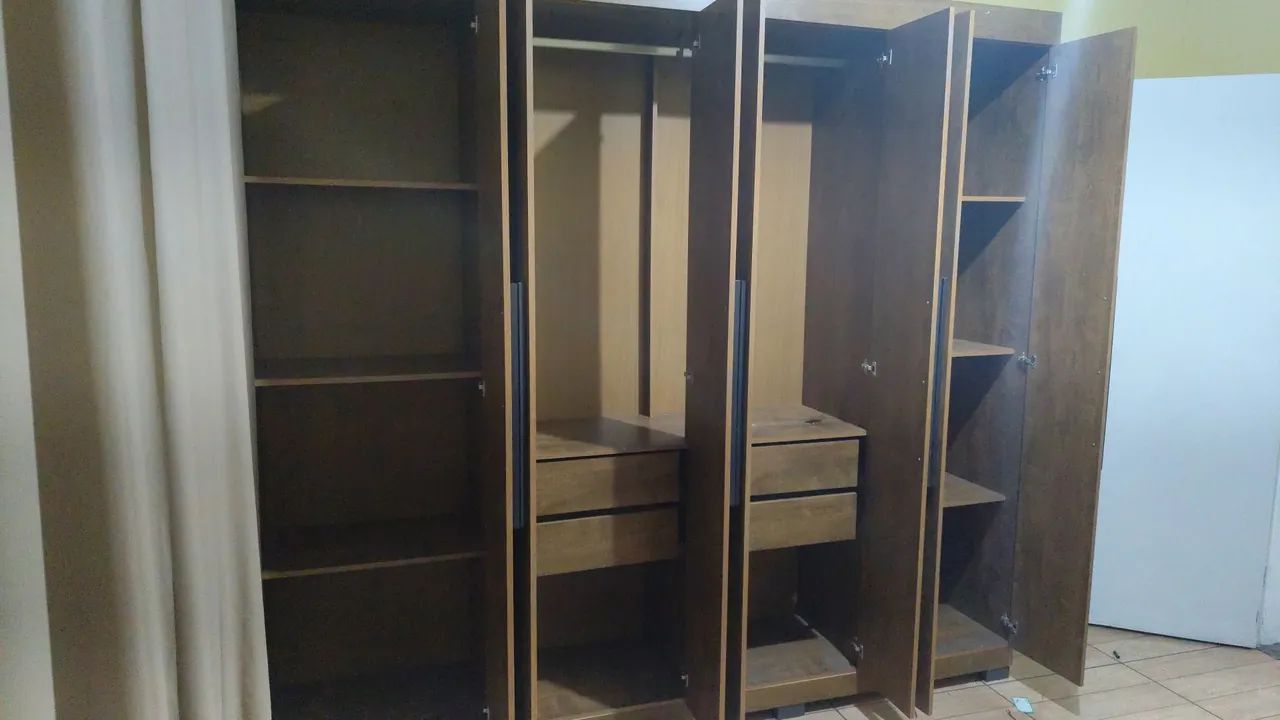 Guarda roupa casal de madeira  - Foto 3