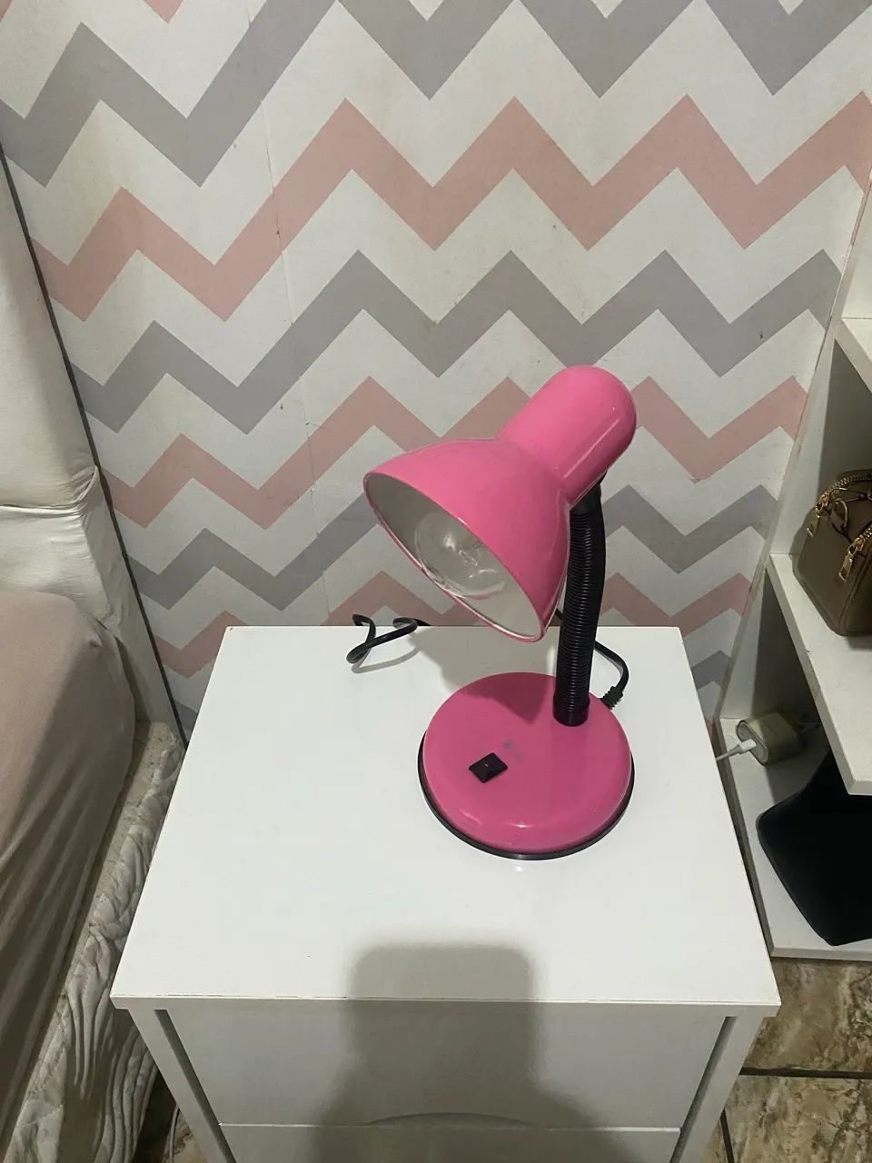 Luminária rosa  - Foto 3