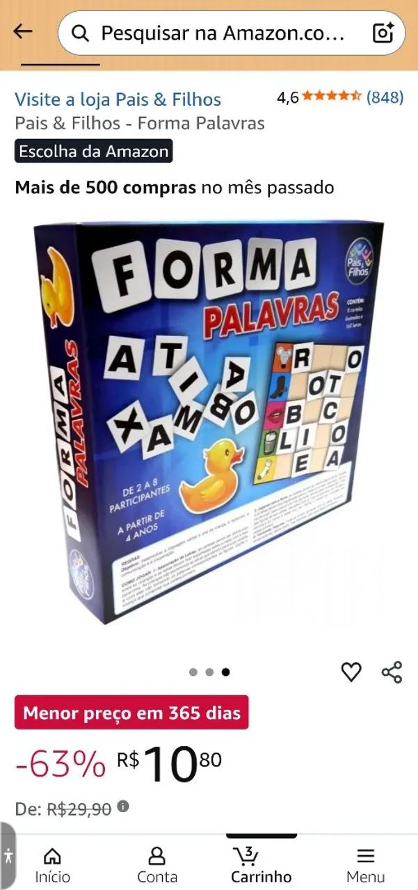 Jogo Forma Palavras - Pais e Filhos  - Foto 3