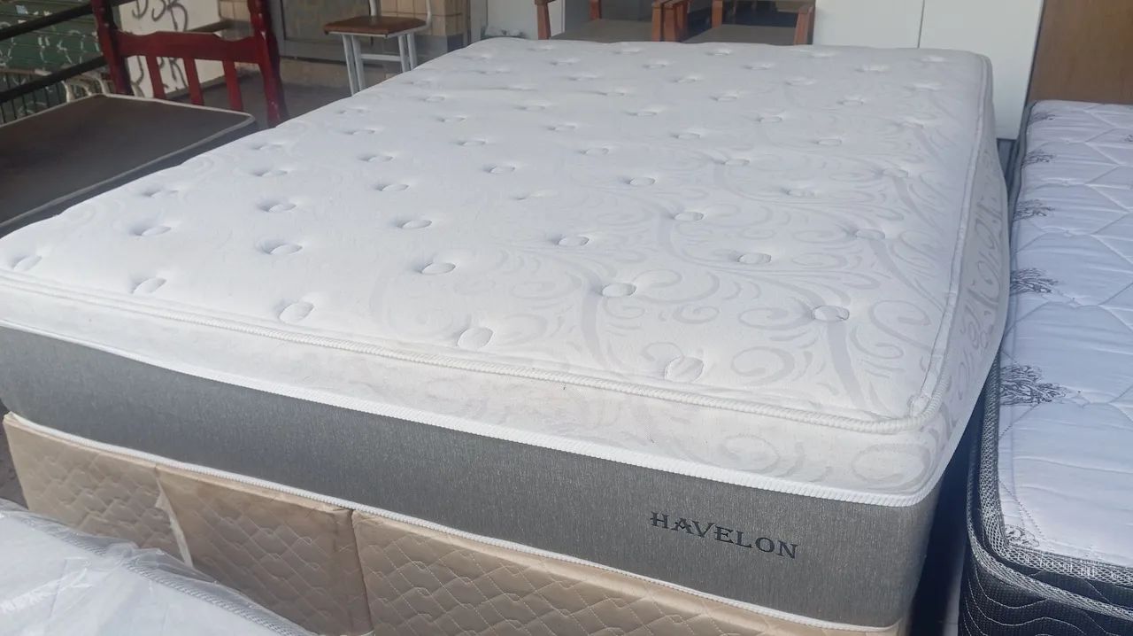 Cama box Queen size Colchão Ortobom  - Foto 5