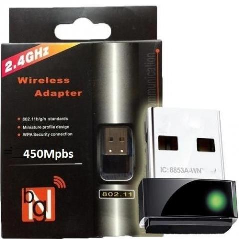 Mini Adaptador Wireless Wifi Usb 2.0 802.11n Bgn 600mbps