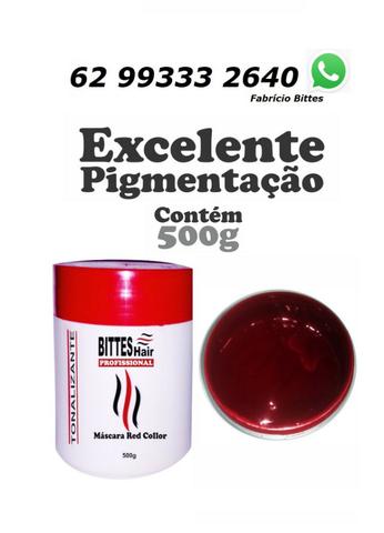 Máscara Matizadora 500 g Red Tonalizante Red Collor Vermelha Bittes Hair Profissional