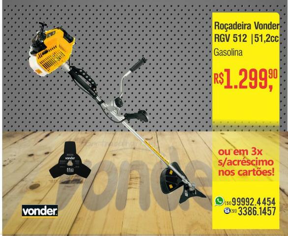 Roçadeira a Gasolina RGV 512 - Vonder