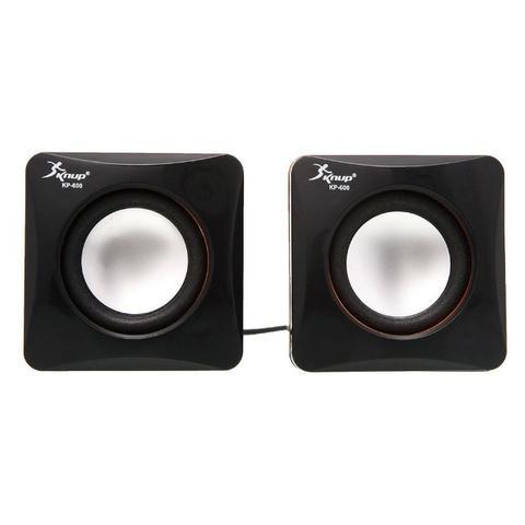Mini Caixa de Som Portátil KP-600 Knup 3W Rms P2 Usb notebook computador - Foto 3