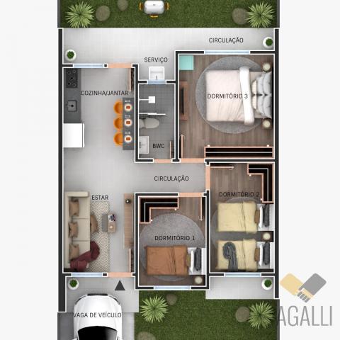Casa na fazenda rio grande para venda em fase de acabamento! - Foto 9