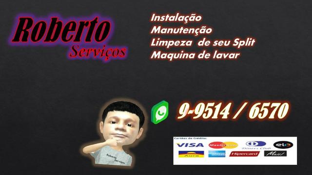 Manutenção de split e instalação avista ou cartão