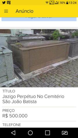 Jazigo no Cemiterio Sao Joao Batista - RJ R$ 400mil - Foto 2