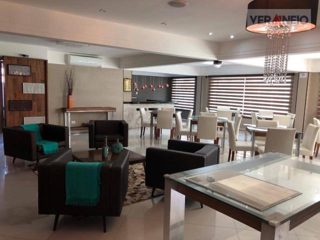 Apartamento com 2 dormitórios para alugar, 99 m² por R$ 3.100,00/mês - Canto do Forte - Pr - Foto 6