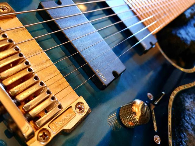 Ibanez iron label RGIX27FEQM SBS Sapphire Blue premium prestige Jem js1000 rg550 - Foto 3