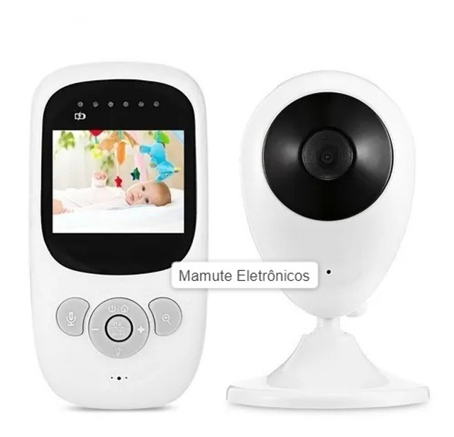 Babá Eletrônica Com Vídeo Monitor Colorido Lcd Visão Noturna