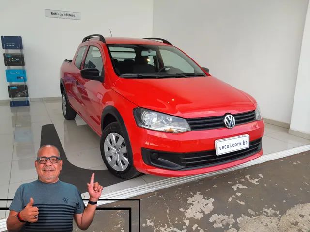 Comprar Picape Volkswagen Saveiro 1.6 16v G6 Cross Cabine Dupla Flex  Vermelho 2015 em Bauru-SP