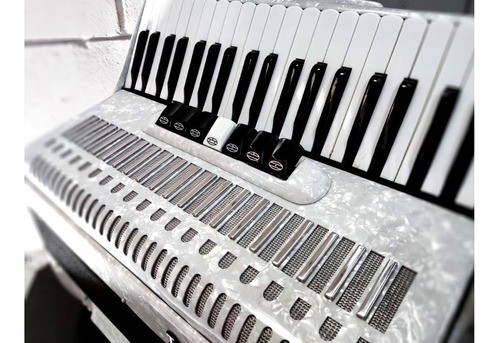 Acordeon 120 Baixos Todeskini Branco Novo Lj Oficial - Foto 2