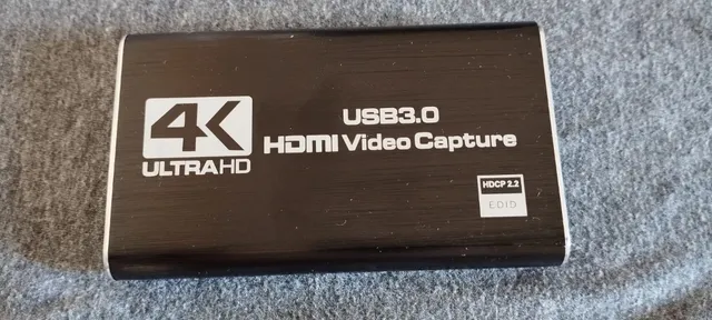 Placa Captura Vídeo 4k Full Hd 1080p 60fps Hdmi P/ Usb 3.0