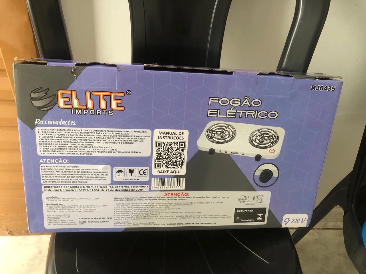 Fogão Elétrico 2 Bocas - Elite Imports