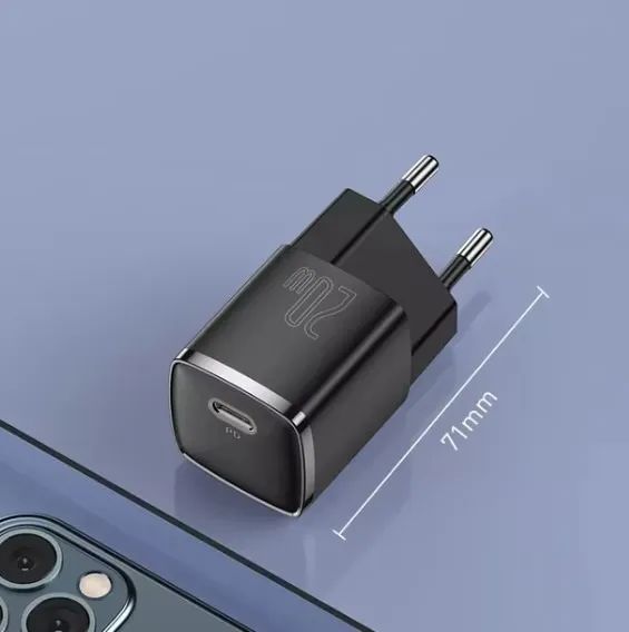 Carregador Baseus turbo 20W Tipo C PD Carregador Rápido