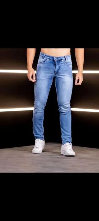 Calça masculina jeans com lycra  - Foto 2