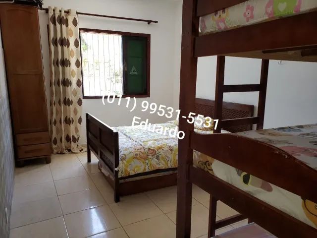 casa praia temporada Itanhaém 5 quartos 3 banheiros piscina churrasqueira próximo ao mar - Foto 10