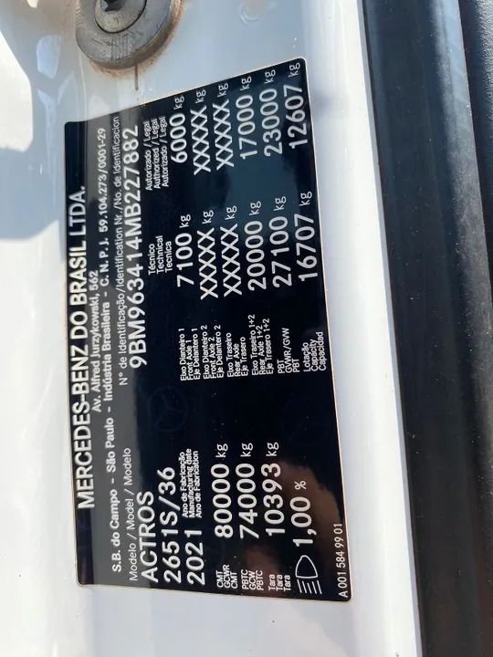 Mb 2651 2021 6x4 KIT HIDRAULICO - Foto 11