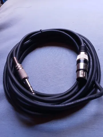 Vendo 2 Cabos Novos Balanceados Stereo para Microfone