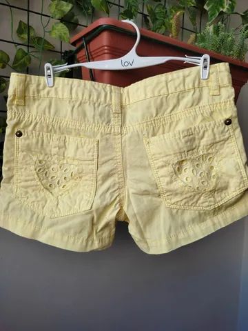 Short amarelo Renner tamanho 12 valor R$ 30,00 - Foto 3