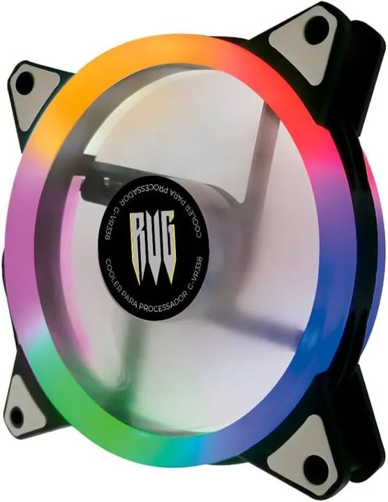 Cooler para Gabinete e CPU Fan RGB G-VR332 - Foto 2