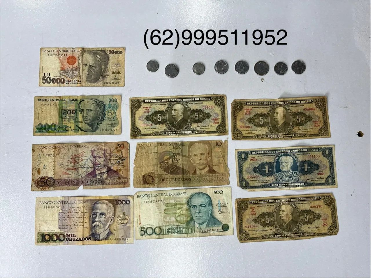 Vendo Cédulas notas antigas para colecionadores 