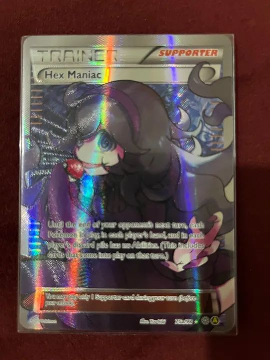 Pokémon TCG Hex Maniac Full Art ORIGINAL Charizard Pikachu Hobbies