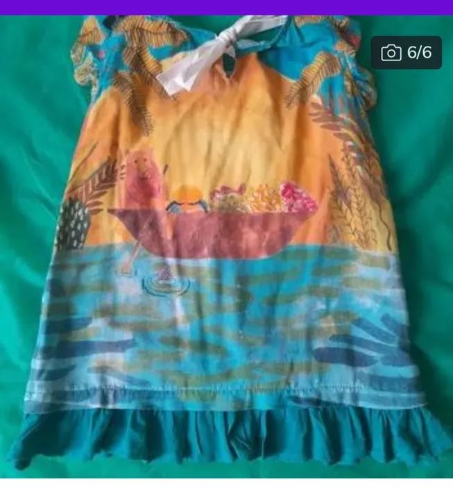 Vestido Infantil Estampado Fabula - Foto 2