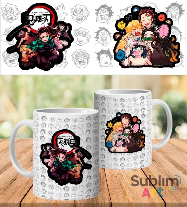 Canecas de Porcelana Personalizadas de Anime - Temas Variados - Foto 2