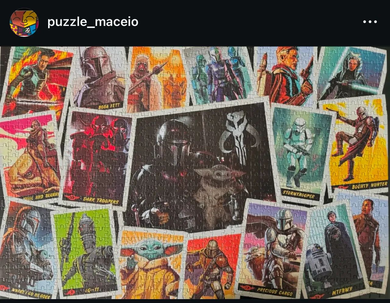 Quebra cabeça star wars mandalorian importado 1000 peças marca tapmovil - Foto 2