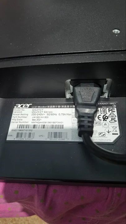 Monitor Gamer Acer Nitro QG241Y 23,8? Full HD - 1ms HDMI FreeSync - Foto 3