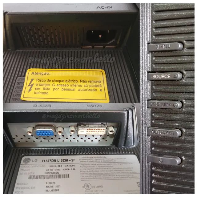 Monitor LG 19 Polegadas L1953H LCD64296992383745122