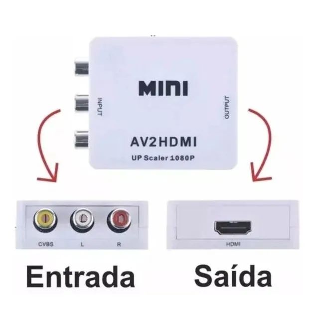 Conversor de Video Rca Av Para Hdmi  - Foto 3