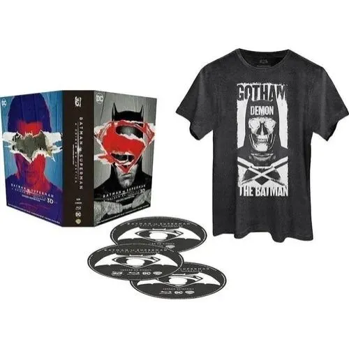 Blu-ray 3D+2D Batman X Superman + Camiseta Original Lacrado de Fábrica