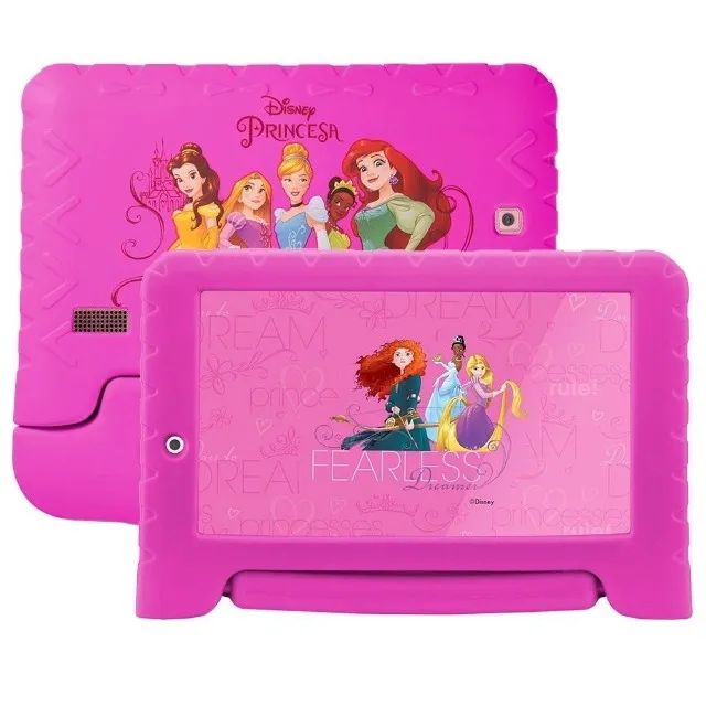 Lacrado Tablet Infantil Princesas 64Gb+4Gb Android 8.1 Oreo Multilaser - Rosa - Foto 2