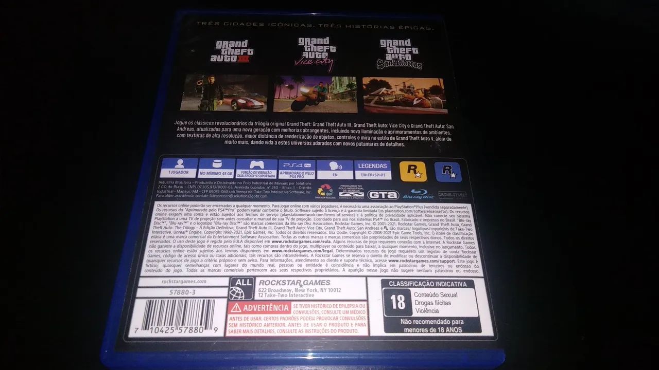 GTA The Trilogy Definitive Edition Ps4 - Foto 3