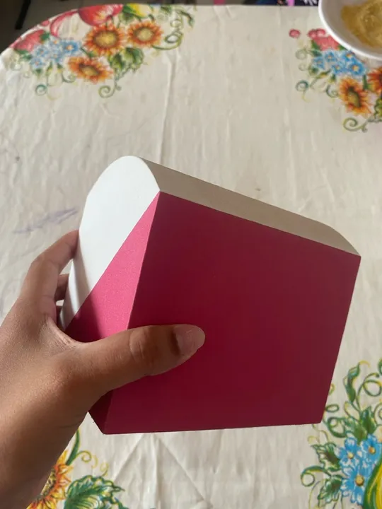 Caixa decorada para presente - floral cofre de colocar dinheiro
