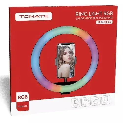 RING LIGTH 10'' RGB + TRIPÉ 2,10M  - Foto 3