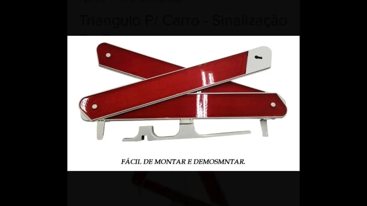 Triângulo de Segurança para Veículos aceito cartão! - Foto 4