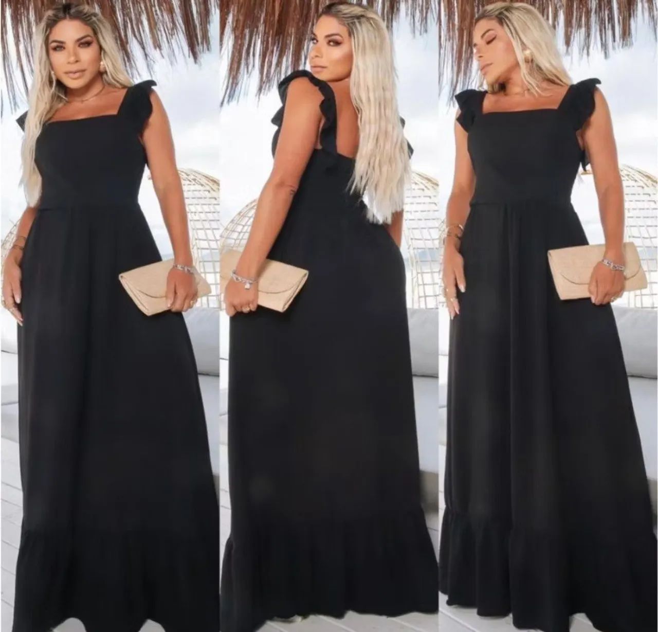 Vestido viscose  longo tamanho M 