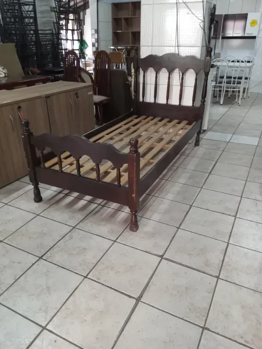 Cama Viúva Madeira Maciça 11% de Desc. à vista