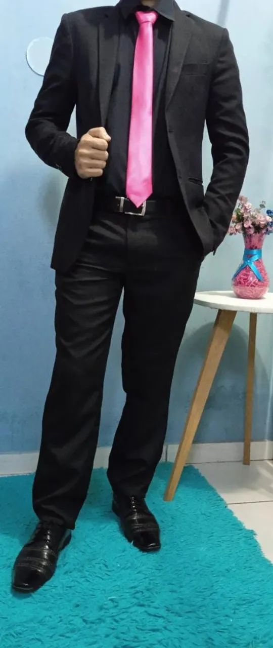 Traje social completo preto ALUGUEL  - Foto 3