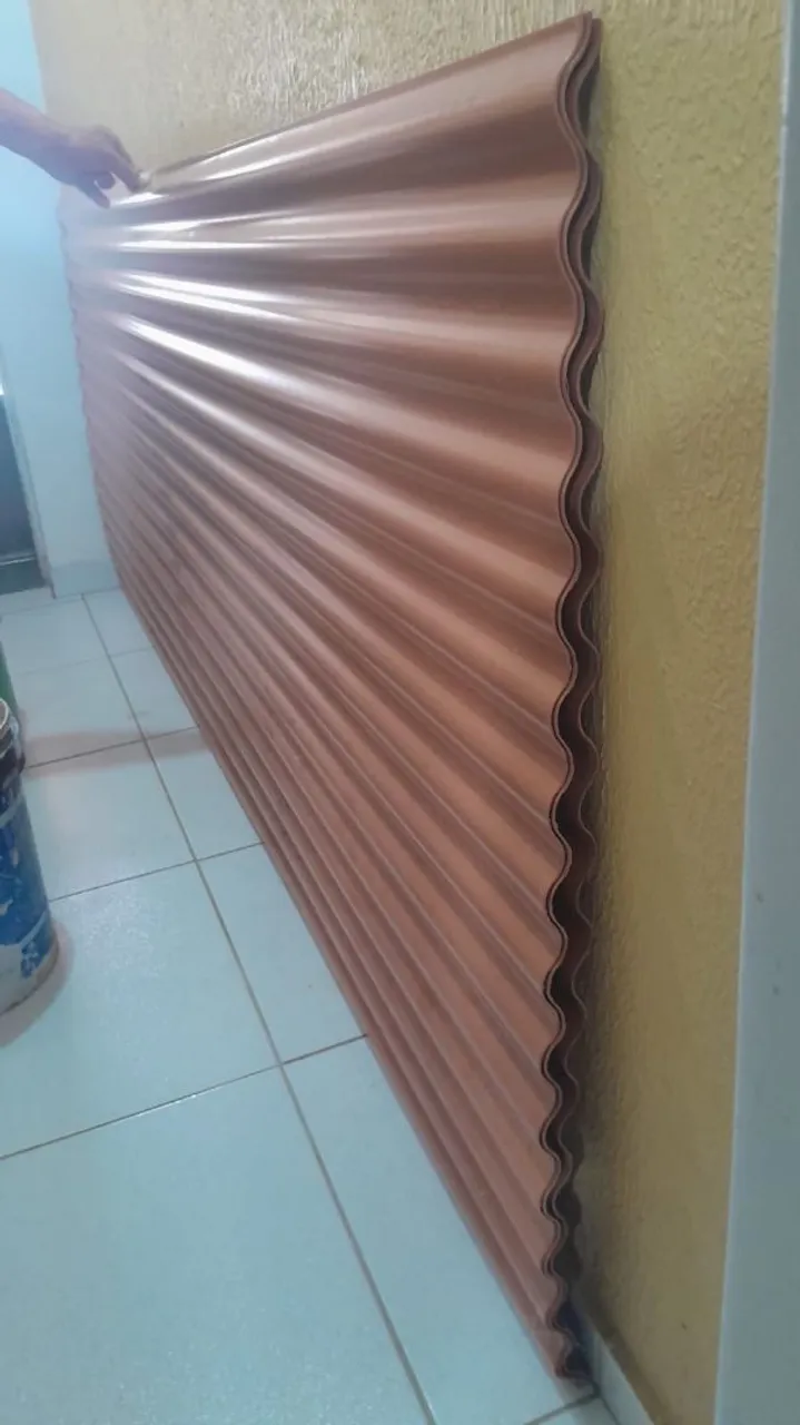 3 Telha Ondulada Marrom NOVA